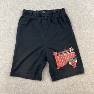 Vintage Michael Jordan Chicago Bulls Black Red‎ Sweat Shorts Nutmeg Adult Small